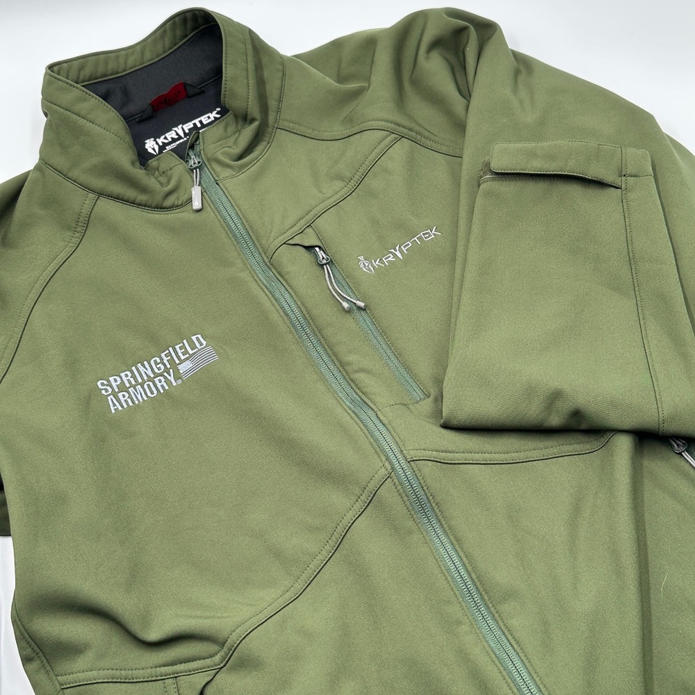 Kryptek Softshell Jacket Mens XL Green Springfield Armory Tactical Gorpcore